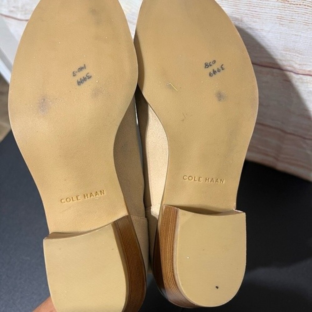 Cole Haan Tan Ankle Boots Size 9 Like New - Picture 8 of 8